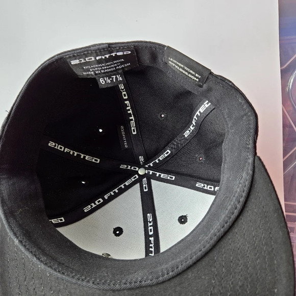 CityLocs Florida Plate Leather Patch Unicorn Black Fitted Hat Streetwear - Picture 6 of 10